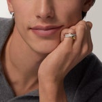 (국내백화점) 까르띠에 트리니티 쿠션 링 클래식 세미 파베 핑크 화이트 옐로우 골드 웨딩링 : 로얄드파리