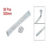 USLIN NJIN 36PCS 14G 벤드 자전거 아연 도금 스포크 300MM 305MM 니플 36Pcs 300mm : 티엘상점