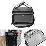 오토바이 배달원 음식 보관가방 자전거 배달 피자 떡볶이 보온보냉 딜리버리백 40L 블랙 : 시즐스토어