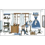 십자수 프랑스 자수 패키지 대형 프레임 파우치 커피 파우치만들기 버섯 책커버 가든의 : 우부6