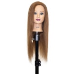 헤어 아트 스텔라 휴먼 마네킹 헤드, 갈색 머리, 22인치 : 인선상사08