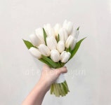 ★화이트 튤립부케 : 웨딩부케 아뜰리에윤