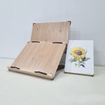 위즈 2단독서대 필기겸용 책거치대 원목 책받침대 루미40, 1개 : 위즈독서대