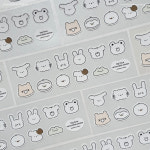 big face removable sticker 노트북 아이패드 다이어리꾸미기리무버블스티커 : 빠뻬뜨히 아뜰리에