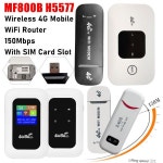 MF800B H5577 SIM 카드 슬롯이 4G 모바일 WiFi 라우터 USB 동글 휴대용 무선 포켓 150Mbps LTE 모뎀 : DO06
