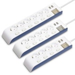 국산 현대 멀티탭 하이탭 접지 과부하차단 멀티콘센트 USB 개별 4구 1.5M : 만월전기통신