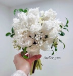 ★청순가련 레이스튤립부케 : 웨딩부케 아뜰리에윤