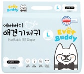 에버버디 강아지 기저귀 남아용 수컷용 L(대형), 50매입, 1개 : 에버버디