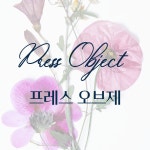 더블랑문 프레스 오브제 부케 압화 액자 : The Blanc Moon