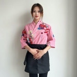 일식 매장유니폼 홀서빙 작업복 셔츠 요식업 기모노 가운 음식점 XL 2308 여자핑크 : 우윤의 미소