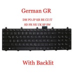AVELL용 백라이트 GR FR 키보드, FullRange G1741 FIRE V3 G1741 G1742 G1743 FIRE V3 V3X G1743 P370SM, 블랙 프레임 포함... 