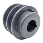 CMFG 2AK25-7/8, 2AK2578 v 벨트 풀리, 2.55인치 OD, 7/8인치 보어, 주철 재료, 4L 또는 A 3L 벨트용 AK 더블 그루브 모터 풀리... 