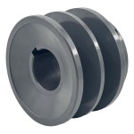 Saelno 2BK28-1-1/8 더블 그루브 풀리, 벨트 풀리 1 1/8인치 보어 2.95인치 OD, AAX BX 4L 5L V-벨트용 모터 주철 : 더엠제이글로벌