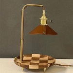 아로마 테라피 녹는 왁스 램프 확장 선물 테이블 램프 무연 온도 조절 미국 레트로 야간 램프 : 에이치앤제이익스프레스150