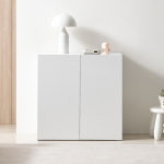 플로엘 2단 수납장식장-도어형 : 진영 가구