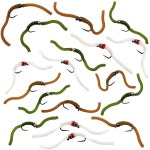 토르 야외 스퀴미 워미 플라이 낚시 세트 - 송어, 팬피쉬, 농어용 바블리스 습윤 벌레 파리 6 Pc TOW Size #10 : Aaso