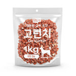 테비 고런치 강아지간식 닭고기 큐브, 1kg, 1개 : 두리펫