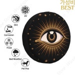 Evil Eye 스페어 타이어 커버 도요타 랜드 크루저 프라도 올 시잉 아이 4WD 4x4 RV 자동차 휠 프로텍터 14 인치 : 보시