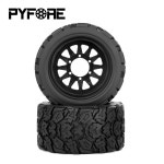 볼보트럭부품 PYFORE 4pcs 12m 어댑터 직경 타이어 원격 제어 모델 자동차 TX ARRMA W183 용 몬스터 트럭 : HEDIYE