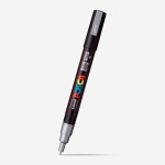 유니 포스카 마카펜 소형 수성 마카펜 PC-3M 얇은글씨용 0.9mm 1.3mm 실버 : 오피스DC몰