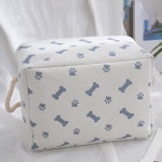 Bone Pattern Pet Cothes Toy Storage Basket Dog Cat Box Organize Case Home Tool : 아스트라 트레이드