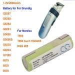 Grundig G7585G8234G8235G8261G8264G8265G8267G9000 Norelco HQG265T900T960 용 배터리 2000mAh : 한라산무역10