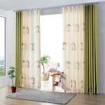 L 에덴 나염 패턴 장커튼 웰데코 하우스 맞춤커튼 : 웰데코 하우스