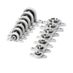 XBVPFXQXQX 1PCS 아연 합금 직경 8MM 30MM 보어 볼 링 베개 블록 장착 지원 KFL08 KFL000 KFL001 KP08 KP000 KP001 수직 KFL004... 
