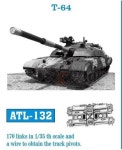 프리울 밀리터리 메탈 트랙 궤도 ATL132 1/35 Metal Track for T-64 : Neighbor Hobby