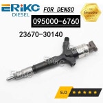 새로운 디젤 깍지 Assy 095000-6760 커먼레일 분사 23670-30140 CRDI 인젝터, 도요타 하이에이스용 : 센스딜