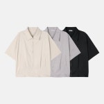 [무배]senses 시즈 핀턱 반팔 점퍼 3컬러 : 광주투엠