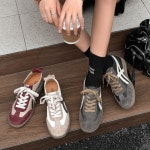 [G3355] 소가죽 여성 속굽 패션 스니커즈 운동화 : 새로이클라쓰