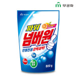 무궁화 파워 넘버원 800g 가루세제 세탁비누 가루비누 찬물전용 강력한 세정력 : 크린포포