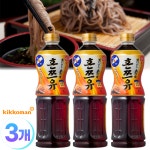 기꼬만 혼쯔유 코이다시 4배농축 일본 식자재 간장 소바 모밀 육수 소스 1000ml, 3개 : MJ 코리아