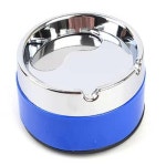 물결샵 원형 회전뚜껑 컬러 재털이 덮개 실내소품 간편사용 가정용 레트로 당구장 우드 모던 디자인 : MULGYEOL