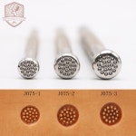 가죽 작업 스탬핑 도구 19 도트 센터 패턴 J075 우표 조각 ZHONGJIANG J0751 (10mm) : 365어라운드마켓