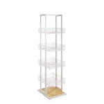 슈퍼 상품진열대 마트 매대 선반 디스플레이 랙 스낵 4단 흰색 30x35x152cm : 업소용전문몰