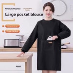 앞치마 새로운 소매 내유성 방수 남여 주방 작업복 로고 가정용 : 디이어유통