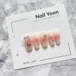핑크무드 치크 수제 네일팁 인조손톱 : NAIL YOON
