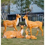 사슴 조형물 정원 장식품 옥외 광장 저수지 인테리어 1. 암컷 사슴/높이 40cm : 모아케이컴퍼니