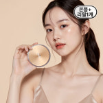 넘버에잇 스킨 마스터 내추럴 커버핏 쿠션 팩트 본품+리필, 21호 스킨바닐라, 15g : 넘버에잇 몰