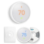 Google Nest 온도 조절기 - 간편한 설치 및 트림 키트 번들이 포함된 프로그래밍 가능한 스마트 학습 온도 조절기, 흰색 Thermostat... 