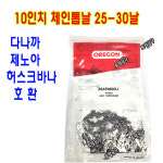 25-30날 10인치톱날 고급형  오레곤체인톱날 G2500TEZ G2500CV G2200T G2501OPS TSC2801SC T425 T525호환 25x30  25AP060XJ : 토탈공구