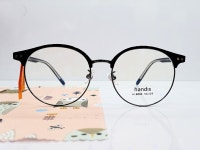 케미렌즈서비스 원형 하금테안경테 남자 여자 핸디스 H6004 51.19 블랙 골드 : 안경사랑안경원