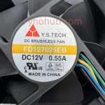 Y.S 테크 FD 127025 EB DC 12V 0.55A 70x70x25mm 4선 서버 냉각 팬 : 누벨라컴퍼니