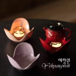 [다도 티워머] 예향원 핸드메이드 쁘띠 플라워 도자기 워머 3종 E-10488 : 예향원