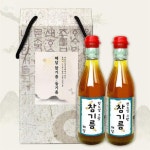 유쎌몰 참기름 350ml x 2병 (총 700ml 칼라박스 포장) 고소한기름 : 유쎌몰