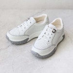 천연소가죽 빌리야드 컴포트 쿠션 미끄럼방지 스니커즈 4CM BD-L593 : 원더슈즈w.shoes