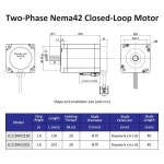스테퍼모터 Lichuan AC150V~250V 6A 20/28N.m 스테퍼 모터 드라이버 1000PPR 2상 Nema42 자동화용 폐쇄 루프 키트 : 신정종합상사Seven