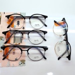 케미렌즈서비스 원형 하금테안경테 남자 여자 핸디스 H6004 51.19 블랙 골드 : 안경사랑안경원